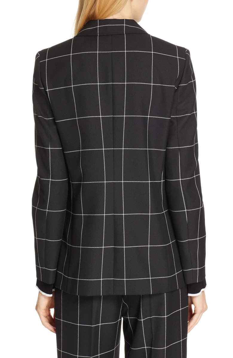 HUGO Ajanisa Windowpane Jacket, Alternate, color,