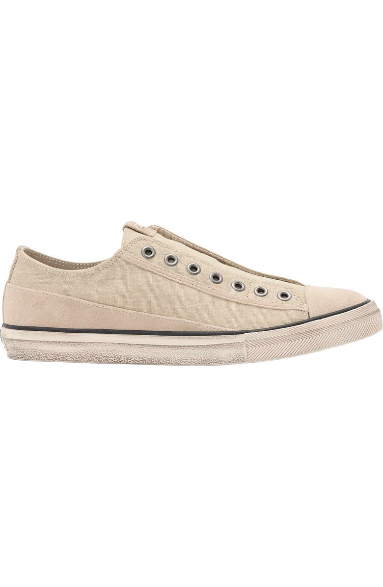 John Varvatos Vintage Laceless Low Top Sneaker, Alternate, color, Faded Twine