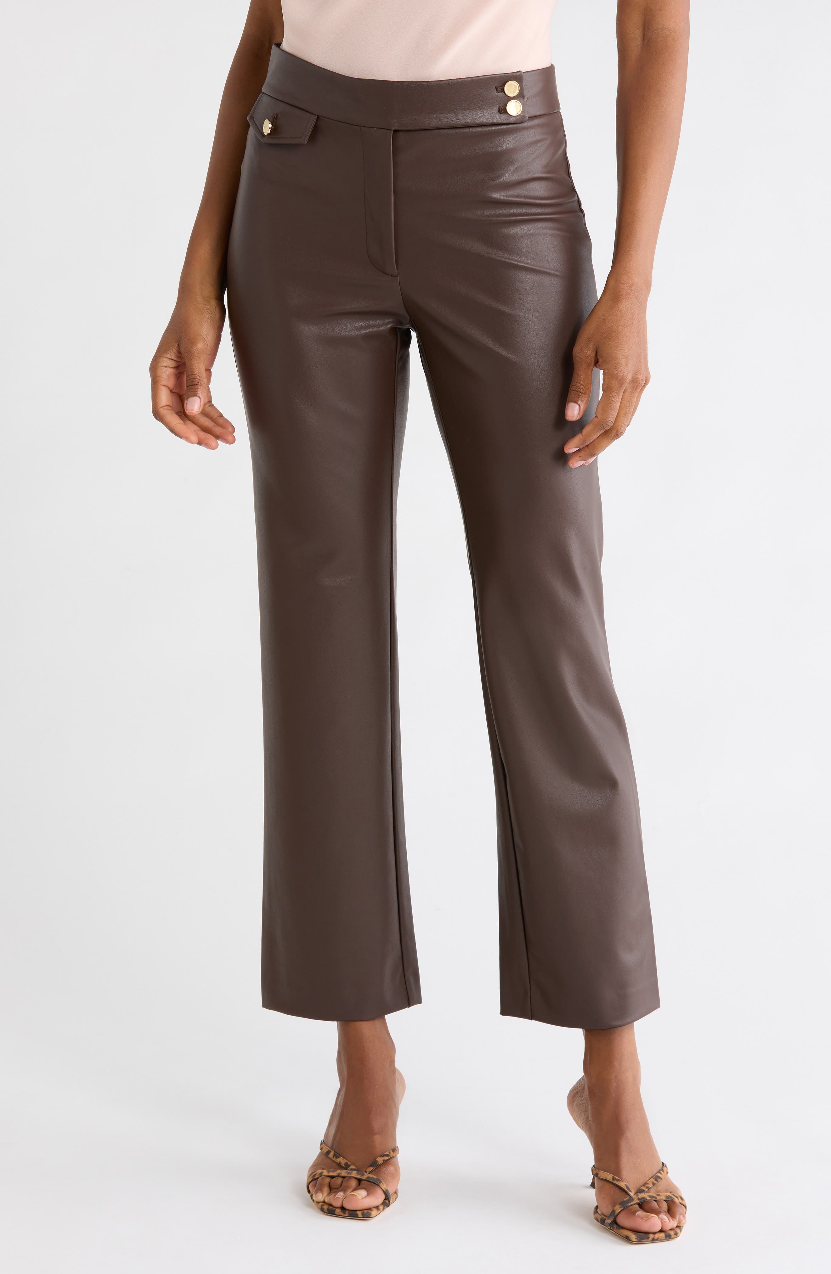 Anisa Faux Leather Pants