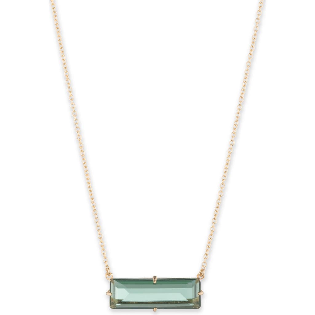 Lauren Ralph Lauren Baguette Pendant Necklace in Green  product