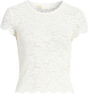 LoveShackFancy Lucas Lace Top
