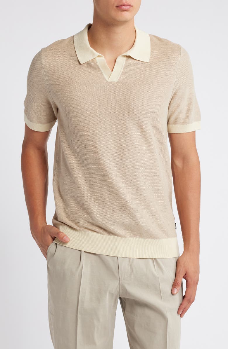 BOSS Tempio Cotton & Lyocell Polo Sweater, Main, color, 