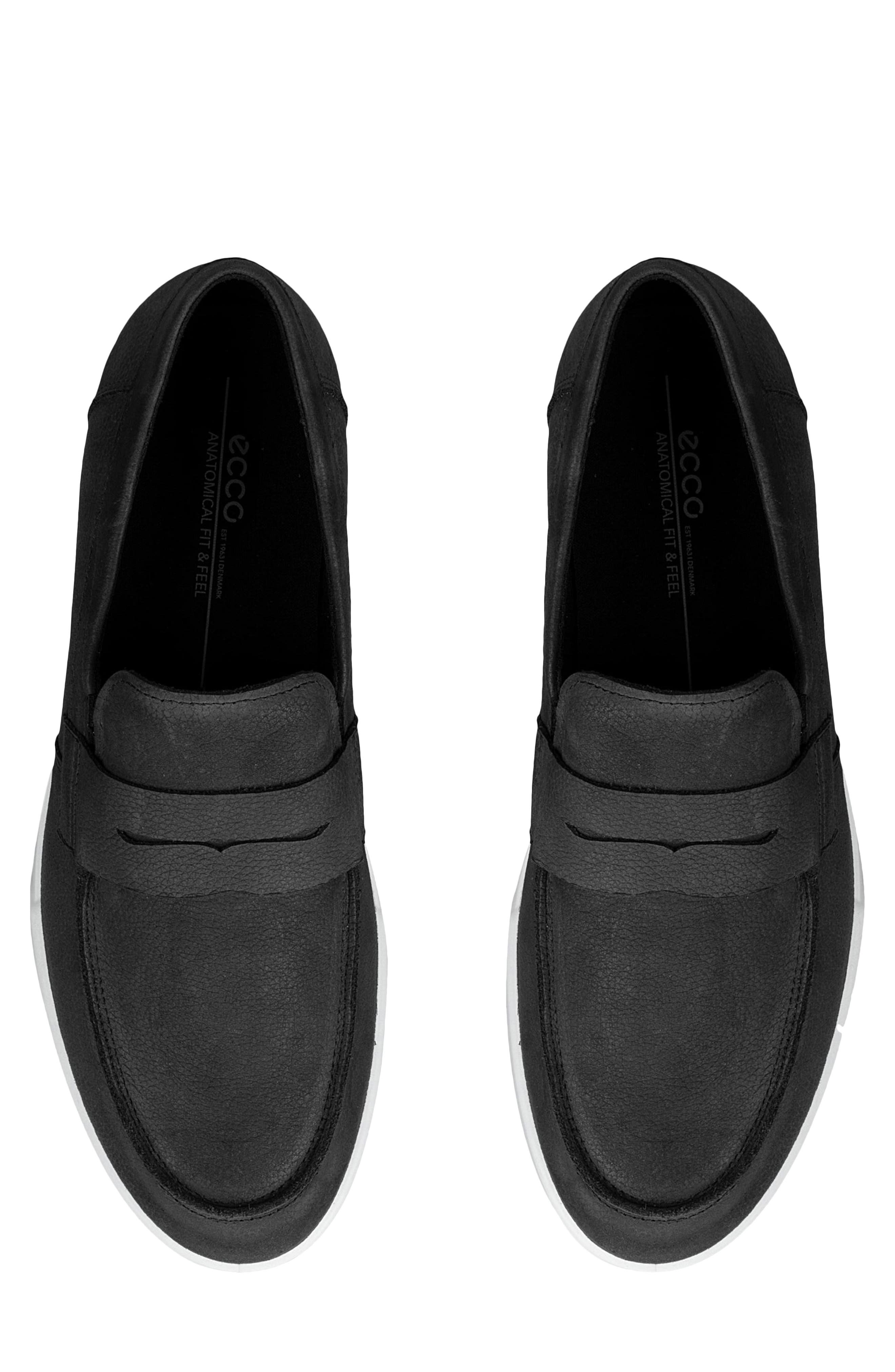 ECCO Travel Penny Loafer, Alternate, color, Black