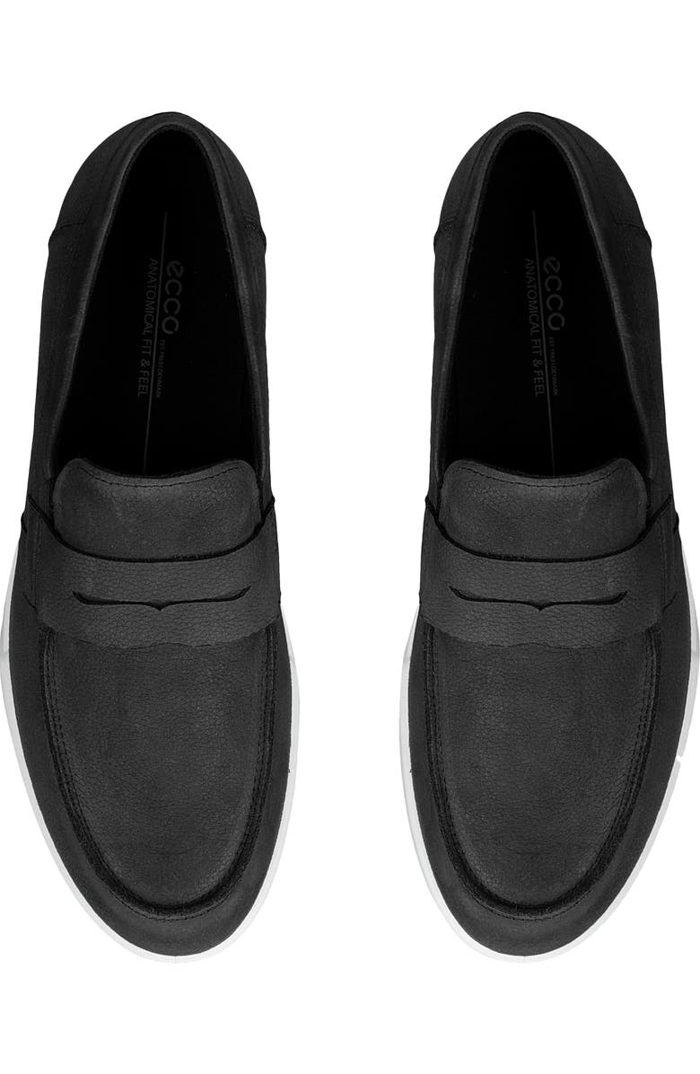 ECCO Travel Penny Loafer, Alternate, color, Black