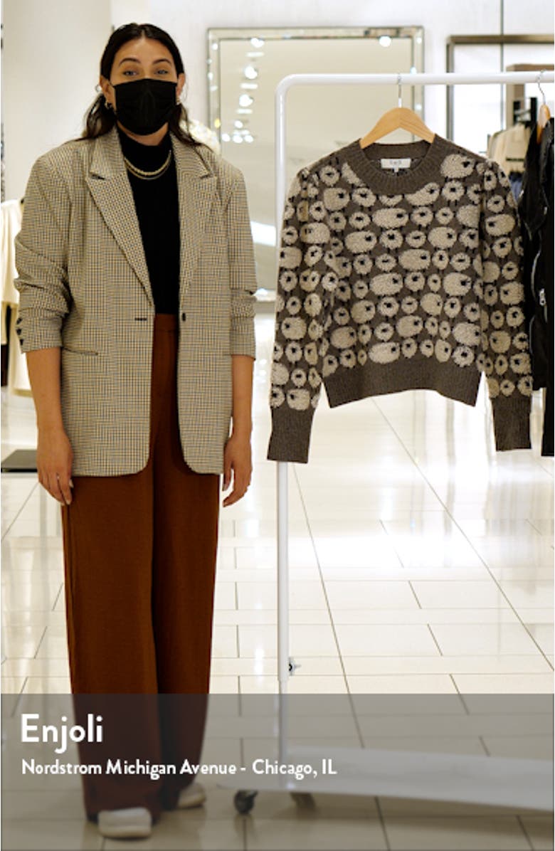 Reese Sheep Jacquard Merino Wool Sweater, sales video thumbnail