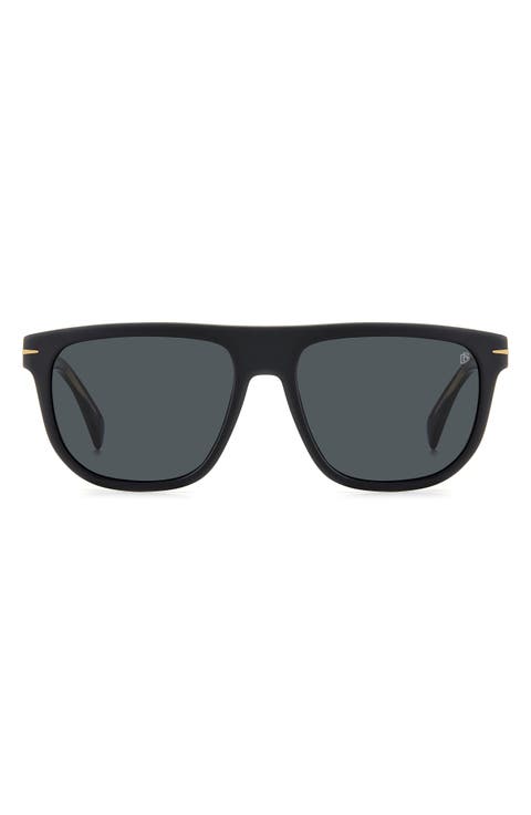 56mm Square Sunglasses