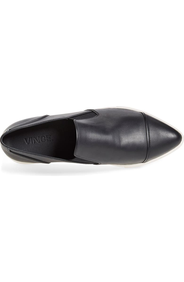Vince 'Paeyre' Pointy Toe Slip-On Leather Sneaker, Alternate, color,