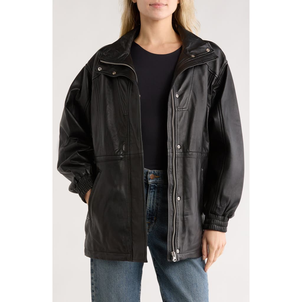 Rag & Bone Millie Leather Jacket In Black
