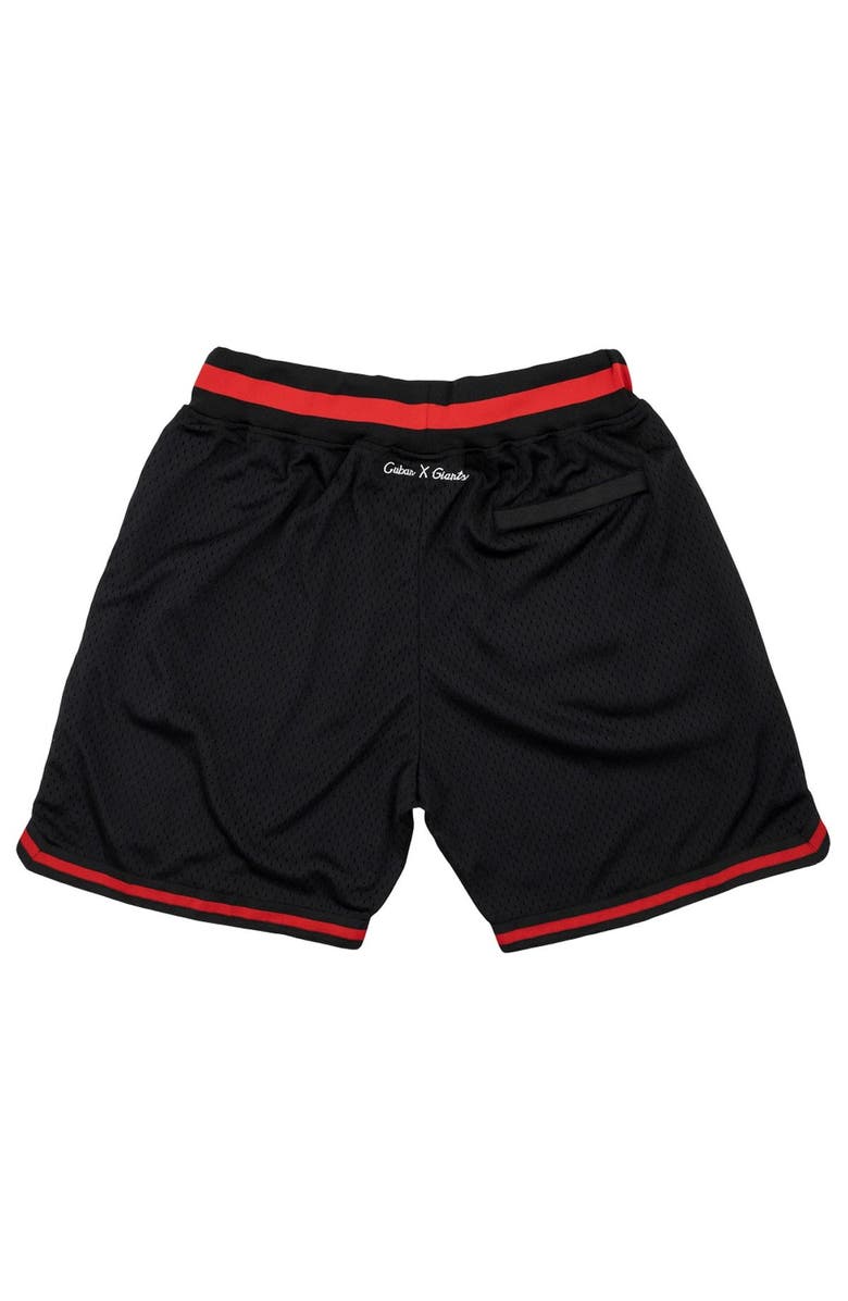 RINGS & CRWNS Men's Rings & Crwns Black Cuban Giants Replica Mesh Shorts, Alternate, color, Black