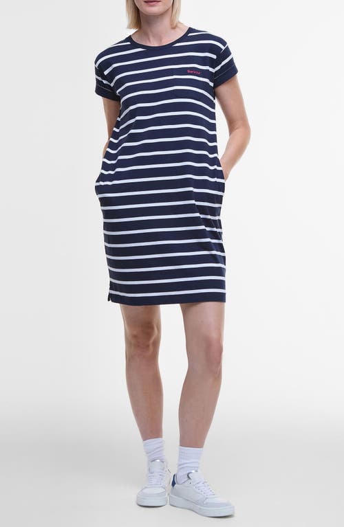 BARBOUR BARBOUR OTTERBURN STRIPE COTTON T-SHIRT DRESS