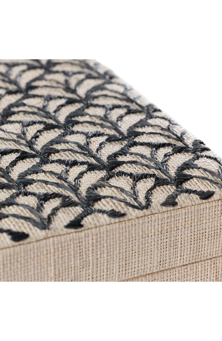 Zodax Canaria Petals Decorative Box, Alternate, color, Beige/ Black