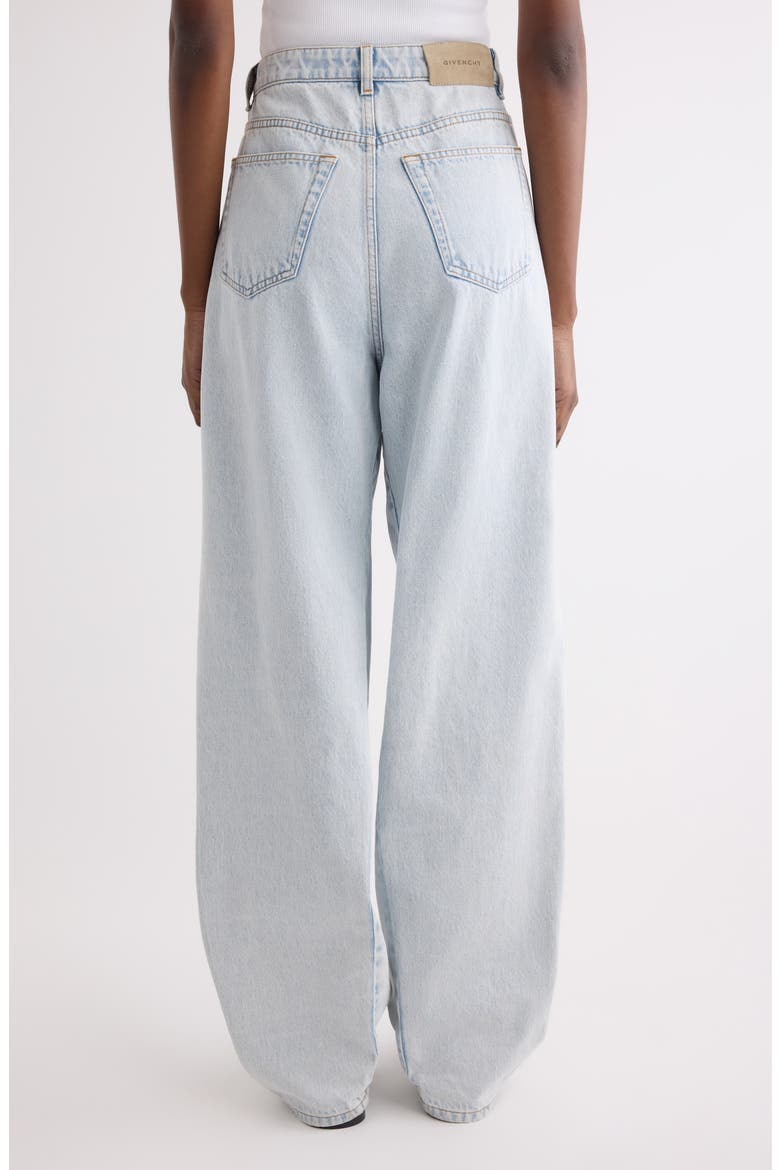 High Waist Cocoon Jeans, Alternate, color, LIGHT BLUE
