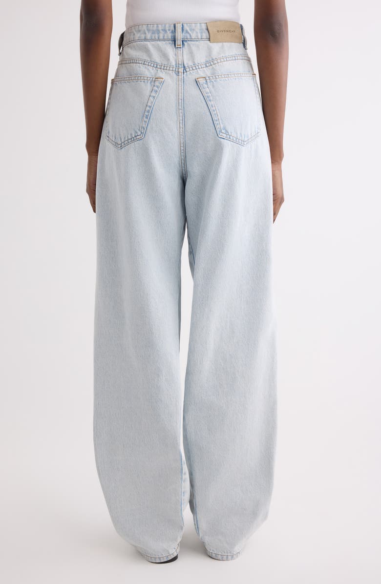 Givenchy High Waist Cocoon Jeans, Alternate, color, Light Blue