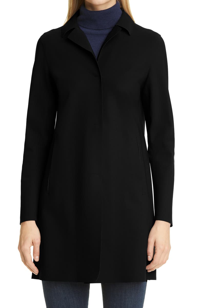Herno First Act Stretch Jersey Coat, Main, color,