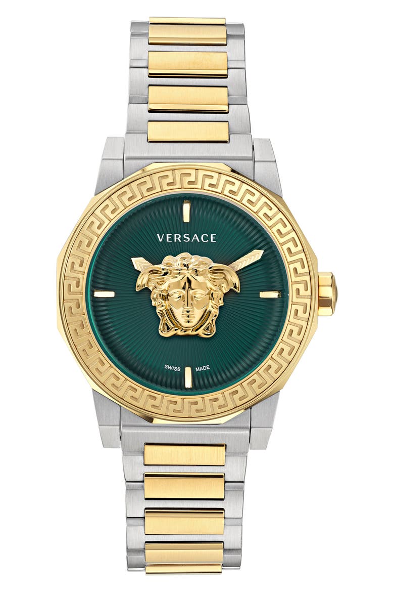 Medusa Deco Bracelet Watch, 38mm, Main, color, TWO TONE