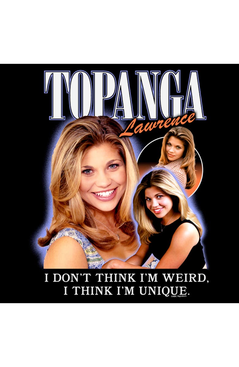 Boy Meets World Men's Boy Meets World Topanga Lawrence Retro Poster Graphic T-Shirt, Alternate, color, Black