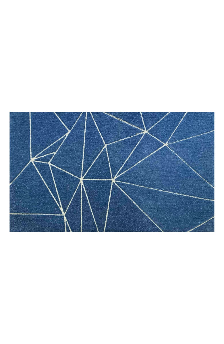 R16 HOME Fragments Indoor/Outdoor Doormat, Main, color, Blue/ White