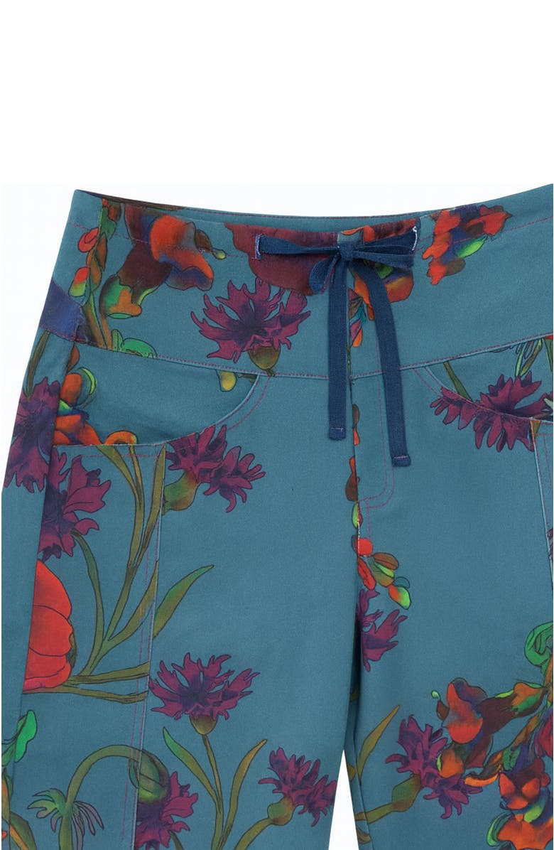 Florencia Davalos Lulu Pant, Alternate, color, Pastel Blue Floral Vine