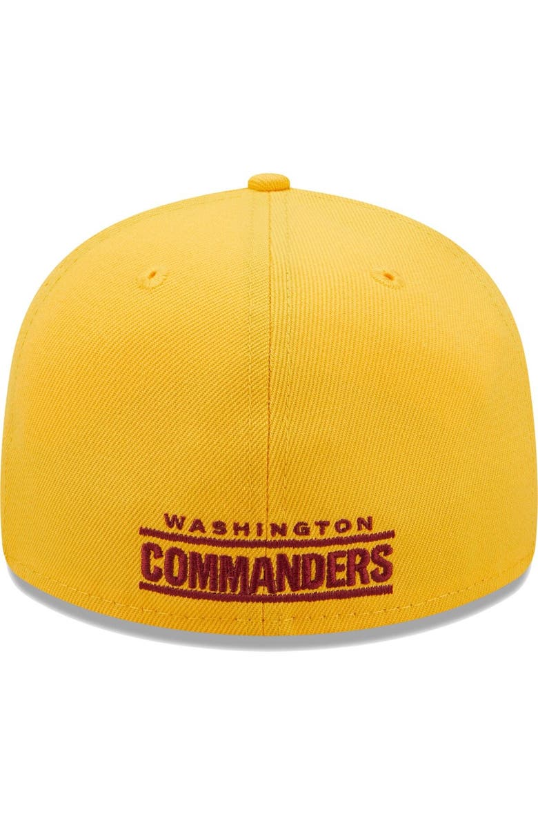 New Era Men's New Era Gold Washington Commanders Omaha Low Profile 59FIFTY Fitted Hat, Alternate, color, 