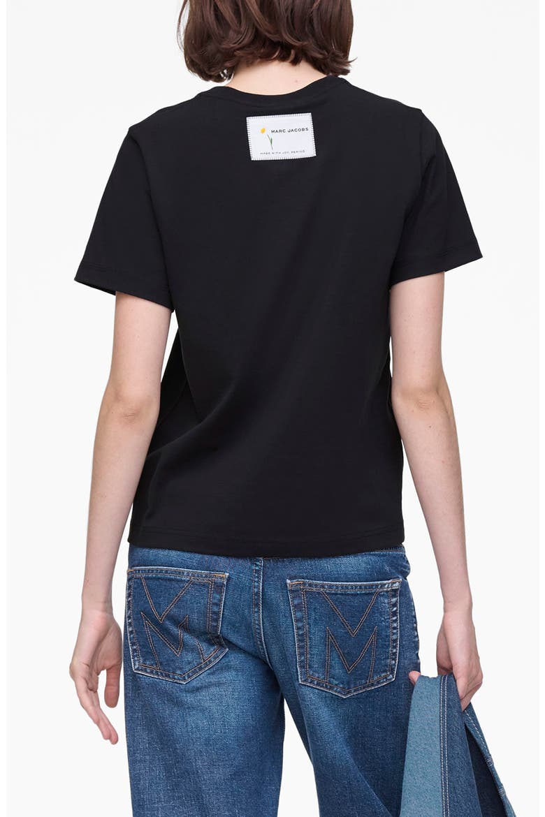 Marc Is Joy Daisy Graphic Baby T-Shirt, Alternate, color, BLACK