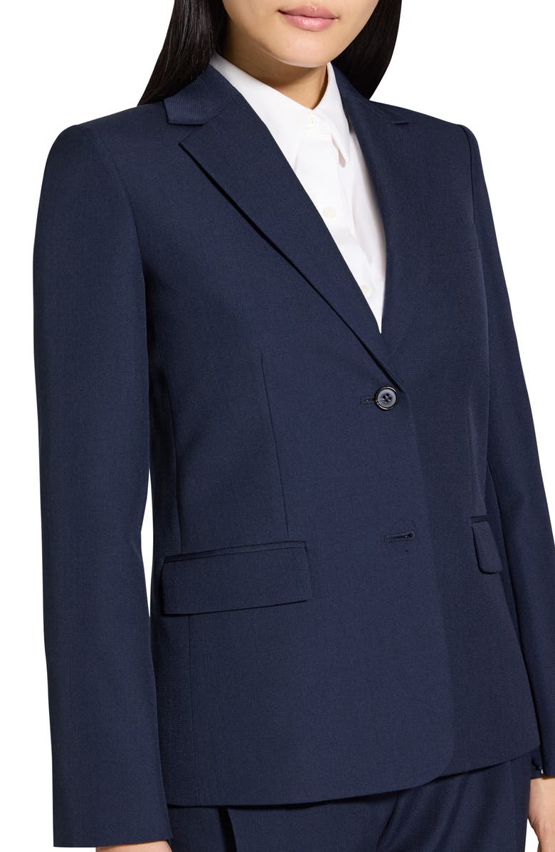 Theory Zip Sleeve Wool Blend Jacket, Alternate, color, Nocturne Navy