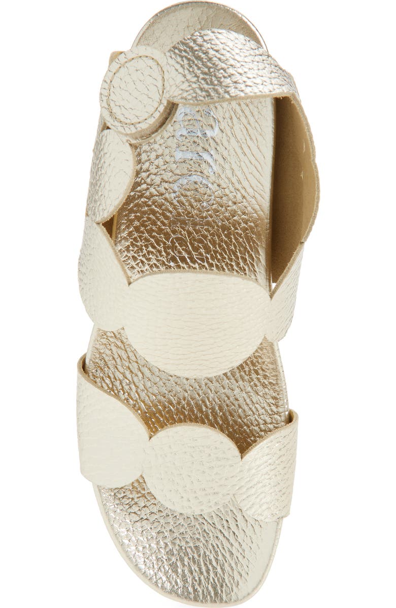 Pedro Garcia Wamile Wedge Sandal, Alternate, color, Platino Cervo