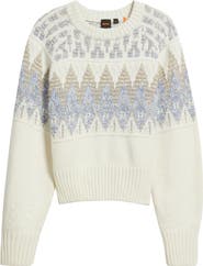 BOSS Orange Farombo Wool Blend Crewneck Sweater