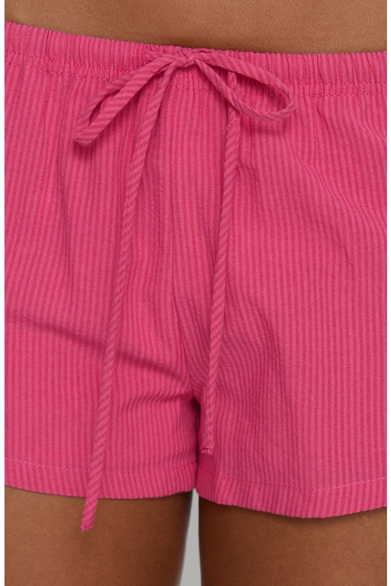 Makeli Micro Beach Shorts, Alternate, color, FUCHSIA STRIPE