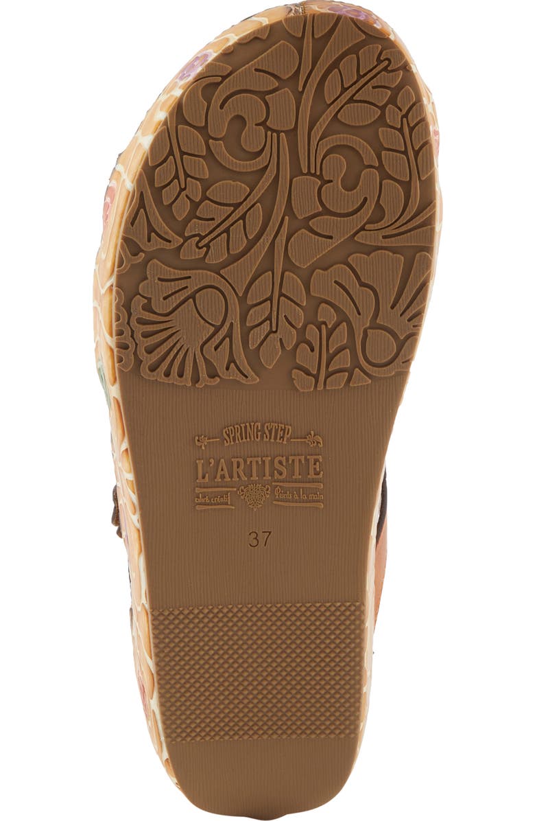 L'Artiste by Spring Step Cuddlecake Platform Wedge Slide Sandal, Alternate, color, Camel Multi