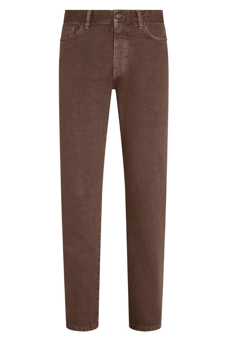 Roccia City Fit Jeans, Alternate, color, BROWN