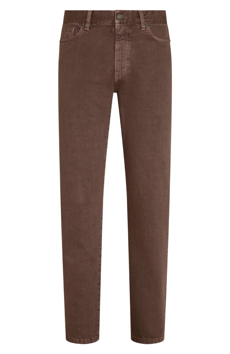 ZEGNA Roccia City Fit Jeans, Alternate, color, Brown