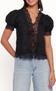 Petal & Pup Bilson Lace Trim Cotton Top