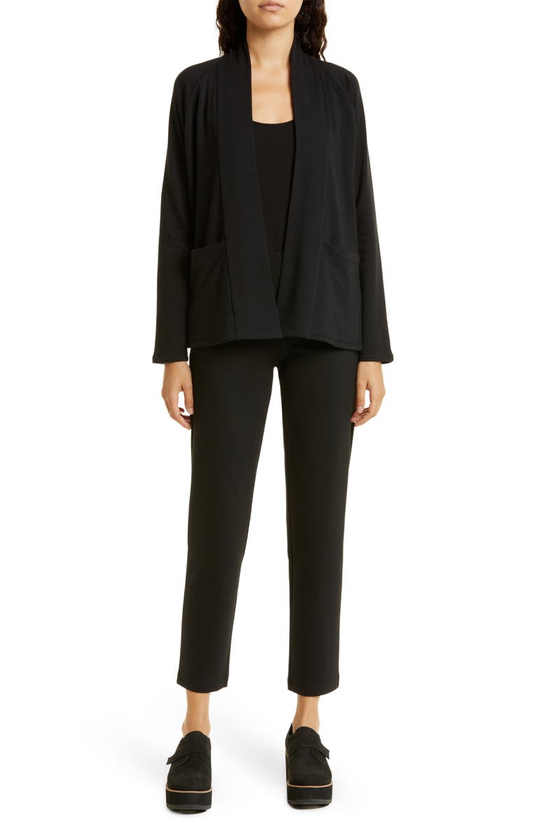 Eileen Fisher Slim Ankle Pants, Alternate, color, Black