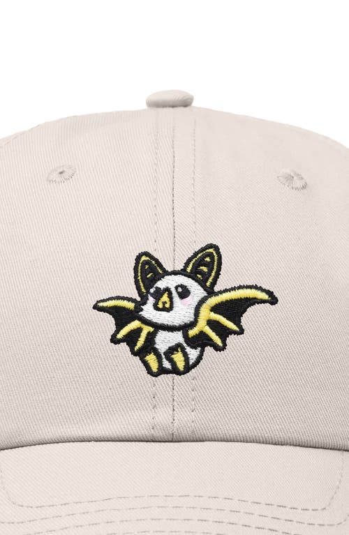 Dalix Honduran Bat Embroidered Dad Hat In Beige
