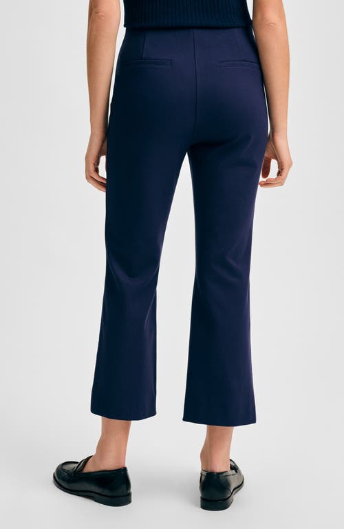 Isaac Mizrahi New York Ponte Ankle Kick Flare Pants In Navy