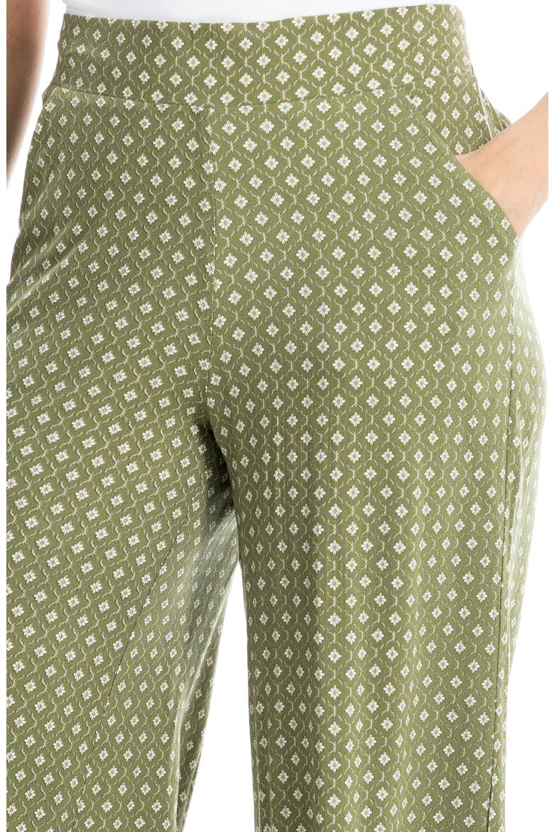 Wide Leg Pull-On Crop Pants, Alternate, color, SAGE DIAMOND