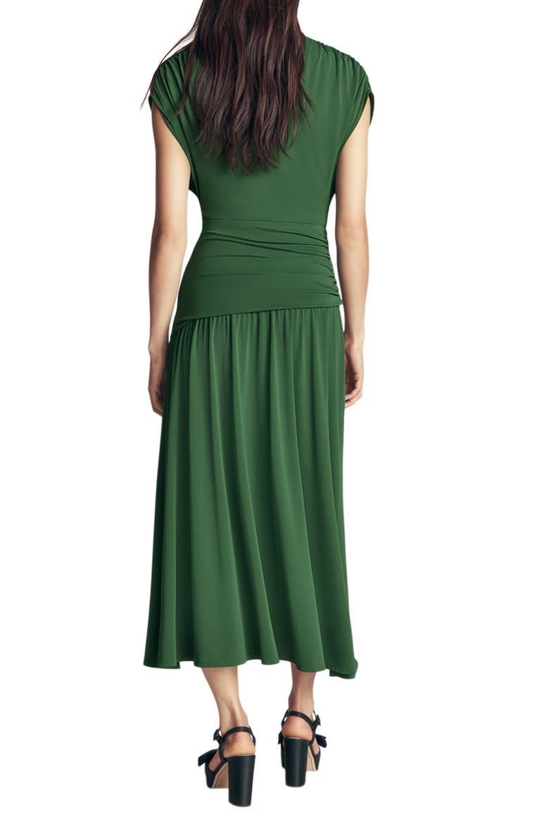 Drape Jersey Crepe Maxi Dress, Alternate, color, HUNTER GREEN