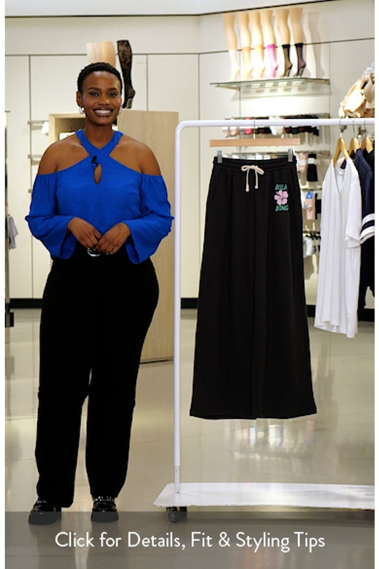 Midnight Session Wide Leg Fleece Sweatpants video