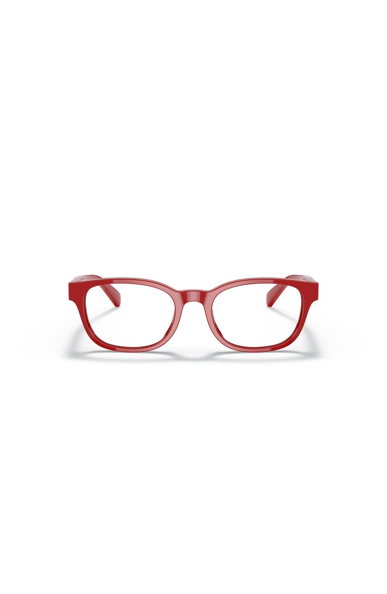 Polo Ralph Lauren 47mm Rectangle optical glasses, Alternate, color, Red