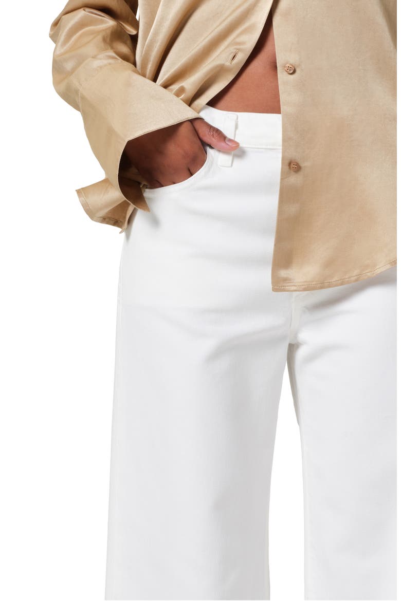 Annina High Waist Wide Leg Jeans, Alternate, color, SOFT WHITE (OFF WHITE)