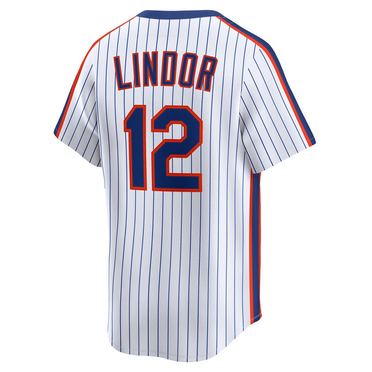 Nike Men's Nike Francisco Lindor White New York Mets Throwback ...