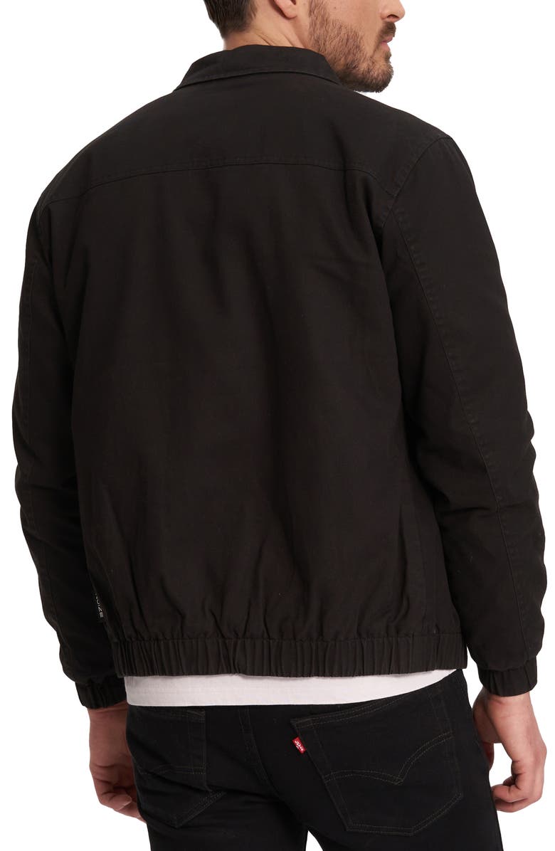 Noize Wiley Waxed Cotton Bomber Jacket, Alternate, color, 