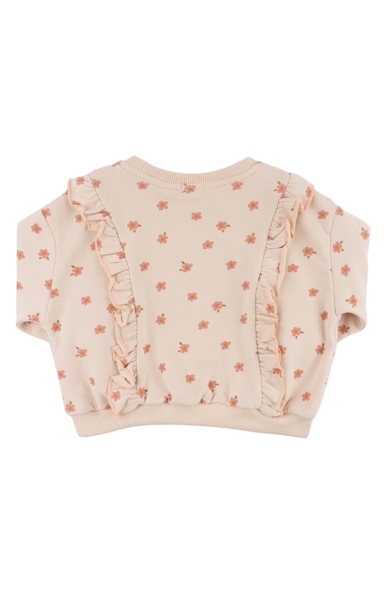 oh baby! Small Daisies Print Millie Ruffle Boxy-Toddler, Little Kid, Alternate, color, Pale Pink