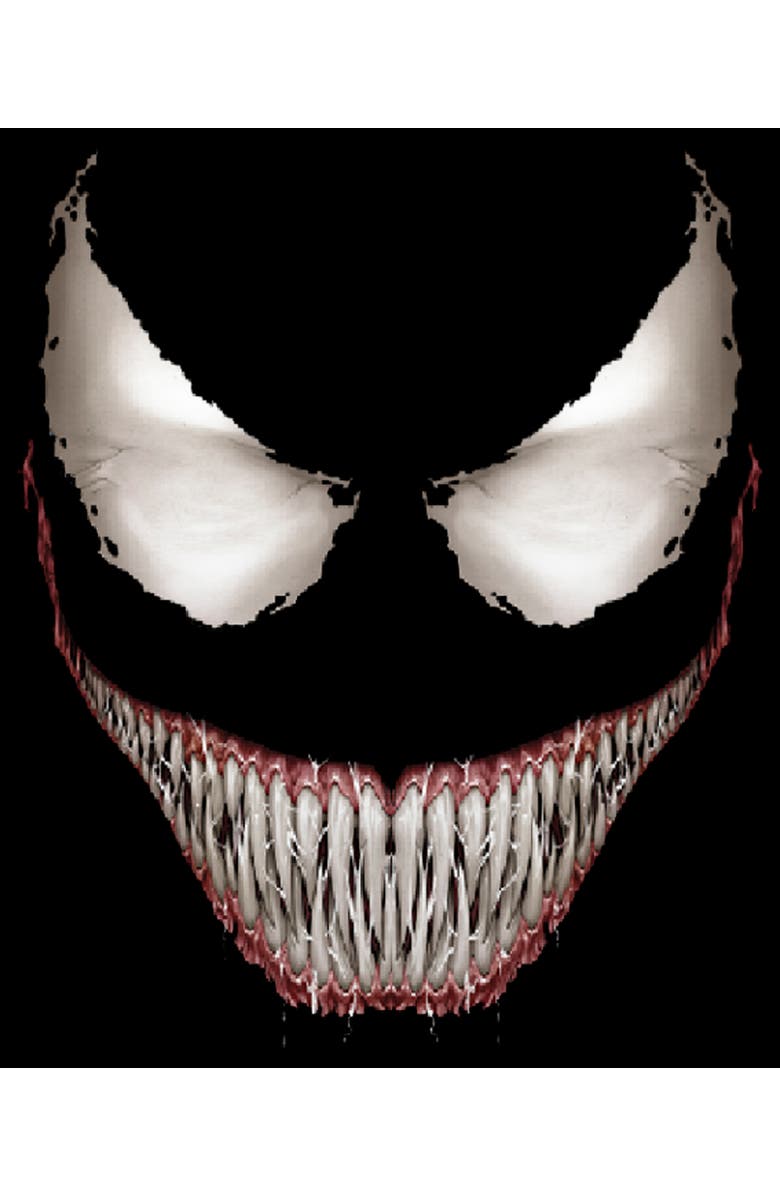 Marvel Men's Marvel Venom Grin Graphic T-Shirt, Alternate, color, Black