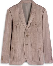 Bugatchi Linen Safari Jacket