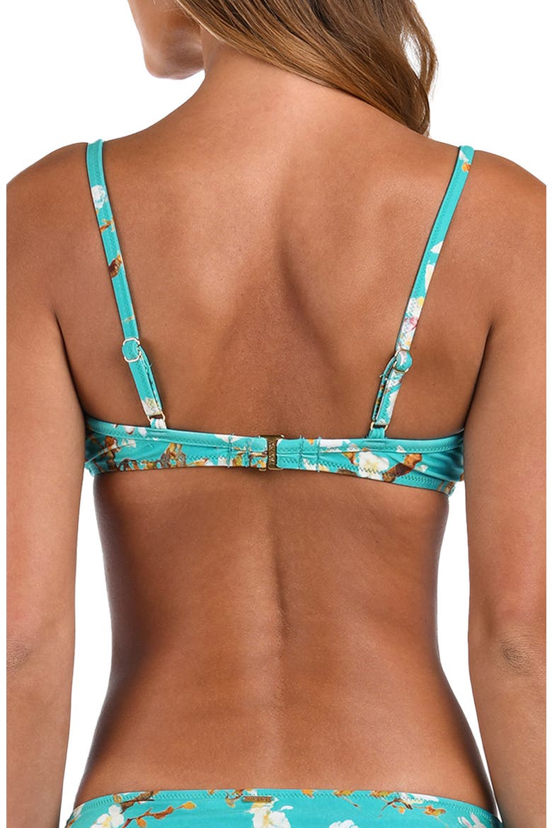 Yazmin Cherry Bikini Top, Alternate, color, AQUA