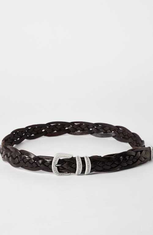 Brunello Cucinelli Belt With Detailed Buckle In Black
