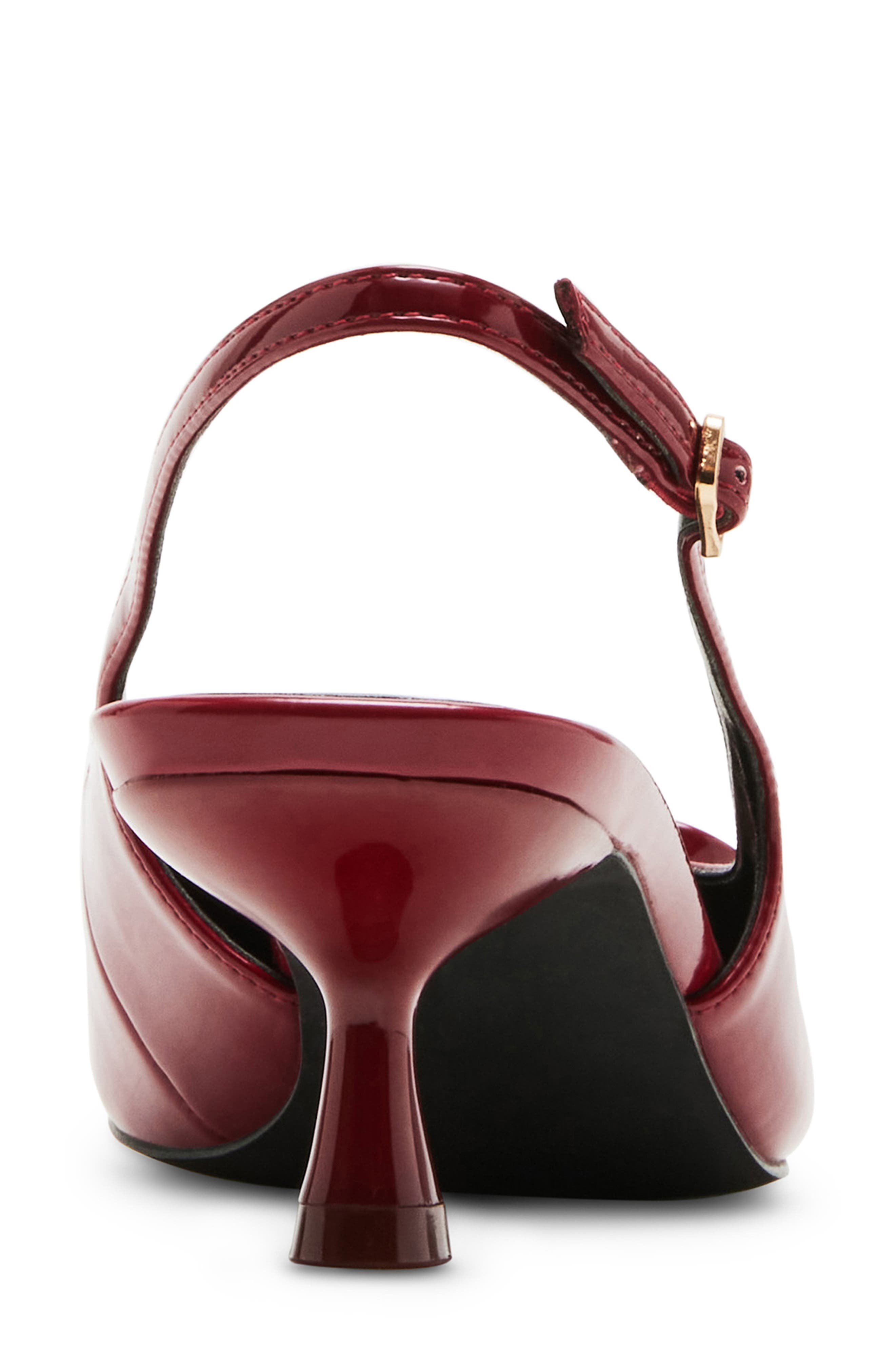 Vogue Pointed Toe Slingback Pump, Alternate, color, DARK CHERRY PATENT