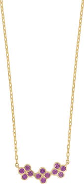 Bony Levy 14K Gold Amethyst Cluster Pendant Necklace