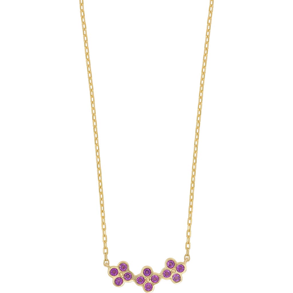 Bony Levy 14K Gold Amethyst Cluster Pendant Necklace in 14K Yellow Gold/Amethyst  product